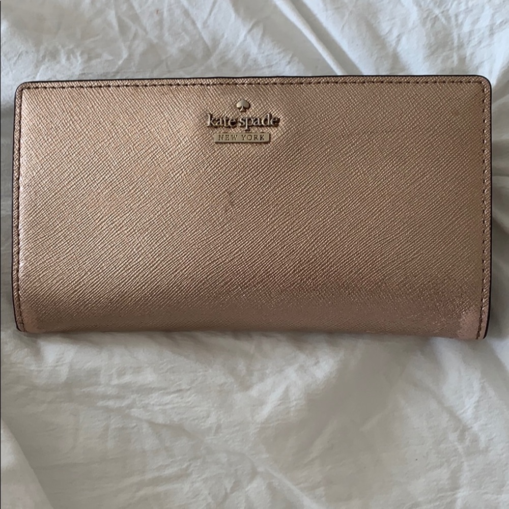 Kate Spade rose gold wallet